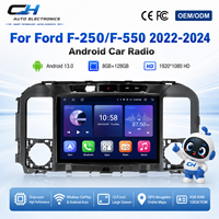 Système de navigation GPS pour Ford F250 F550 2022, écran tactile HD 9 pouces, Android Auto, CarPlay sans fil, radio Bluetooth, 2023 2024
