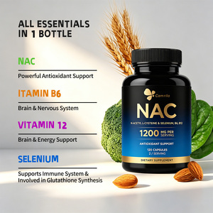 Complément alimentaire végétalien N-Acétyl L-Cystéine (NAC) en capsules, marque privée OEM, pour le soutien antioxydant, usage adulte - Product Image 2