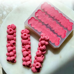 Stampo in Silicone a 3 Cavità per Lamponi, Riutilizzabile Antiaderente, per Decorazione Eclair, Cioccolato, Caramelle, Sapone, Gesso, Strumenti Fai-da-Te per Pasticceria - Product Image 3