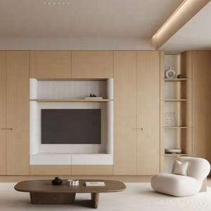 <span class=keywords><strong>Mueble</strong></span> de <span class=keywords><strong>TV</strong></span> Personalizado Melinco para Sala de Estar, <span class=keywords><strong>Mueble</strong></span> <span class=keywords><strong>Bar</strong></span>, Diseño Moderno, Ahorro de Espacio, <span class=keywords><strong>Mueble</strong></span> de Pared para Almacenamiento de Libros para Apartamento - Product Image 6