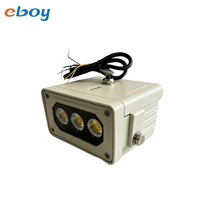 Iluminador de Luz Blanca de 5W con Entrada de 12V CC, Resistente al Agua IP66, Luz Estroboscópica LED de Aluminio para Cámaras de Seguridad CCTV