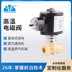 Yongchuang High Temperature Solenoid Valve YCPG31 020BP Direct Acting Steam Control For Steam Cleaners - Product Image 1