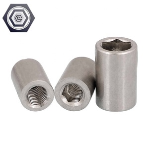 M3 M4 M5 M6 M8 304 Thép Không Gỉ Hex Hình Trụ Nut Kẽm Mạ Xi Lanh Tie Rod Nut Với Thông <span class=keywords><strong>T</strong></span>ư Kế<span class=keywords><strong>t</strong></span> Nối - Product Image 5