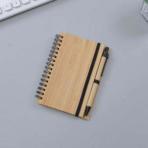 Custom A5 Spiral & Saddle Stitching Loose-Leaf Bamboo <b>Notebook</b>-Eco-Friendly Corporate Branding Gift for Business Promotions - Product Image 5