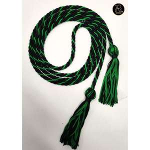 Elegant Teal Black Silver <b>Braided</b> Honor <b>Cord</b> 4 Inch Tassel 60 Inch <b>Cord</b> for Graduation Ceremony Academic Award Accessories - Product Image 6