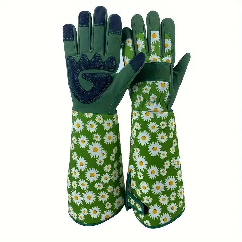 Gants de jardinage longs portables confortables et à haute élasticité pour femmes en microfibre personnalisées