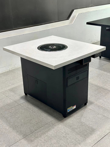 Mesa de Parrilla Coreana para Barbacoa sin Humo con Superficie de Mármol y Purificación de Aire Autolimpiante, No Requiere Ducto de Extracción, Uso Comercial - Product Image 3