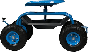 Carrito de Jardín Rodante Ajustable de Alta Resistencia 360 °   Carrito de Jardín Giratorio con Estructura Metálica Resistente, Taburete Ideal para Jardinería al Aire Libre - Product Image 3