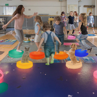 Vente en gros de piste de danse circulaire pour enfants de 30 cm avec musique de piano pour les jeux et la danse