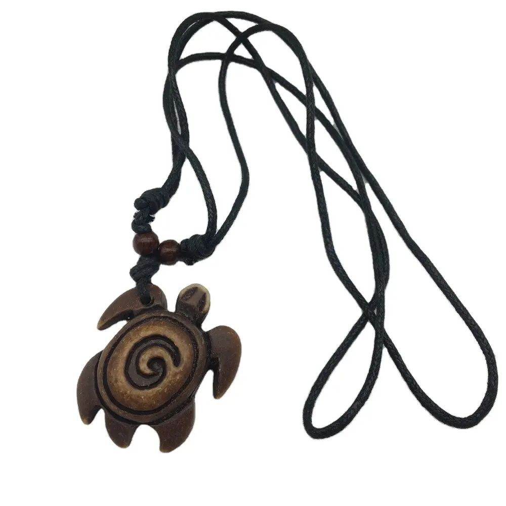 Turtle Carving Necklace harz carving Necklace für geschenke