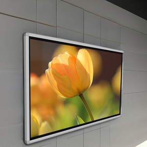 55 inch Wall Mount LCD hiển thị Máy nghe nhạc quảng cáo màn hình cảm ứng Android <span class=keywords><strong>Windows</strong></span> đen bạc trắng Red LED Video tường hồng ngoại - Product Image 3