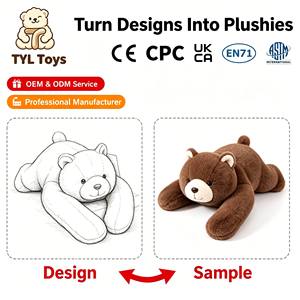 Oso de Peluche Personalizado, Panda de Peluche, Animal de Peluche Relleno de Algodón PP Suave, Compañero Acogedor, OEM ODM, Regalo al por Mayor - Product Image 3