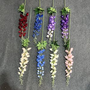 Flores Artificiales de Delphinium en Colores Mixtos, Arreglo Floral de Seda para Decoración de Bodas, Hogar y Escenarios - Product Image 2