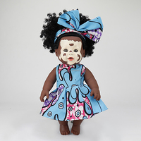 Nouveau à venir 12 pouces vinyle réaliste vitiligo habiller poupée de mode à la main poupée africaine afro pour enfants fille