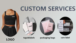 Gaun Tenis Wanita Seksi dengan Logo Kustom, Kerah V Dalam, Tali Silang di Belakang, Saku, untuk Olahraga Pickleball dan Padel - Product Image 5