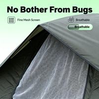 Tente de camping dôme double couche en polyester Oxford pour 3-4 personnes, imperméable 2000 mm, protection UV, portable, pour randonnée en extérieur, vente en gros