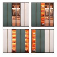 Armoire dressing moderne blanche, design européen de luxe, meuble de rangement pour chambre à coucher