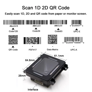 NFC Self-service chiosco Scan incorporato nuovo modulo di Scanner di codici a barre estremamente veloce incorporato 1D 2D <span class=keywords><strong>QR</strong></span> Auto-scan Barcord Reader EP8280