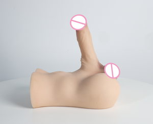Yarım vücut erkek Torso büyük yapay penis gerçek dokunmatik gerçekçi kadın mastürbasyon masaj seks oyuncakları LEPIN LP-T2700 - Product Image 2