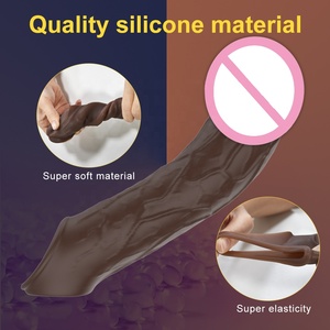 Kablosuz uzaktan kumanda silikon yetişkin ürünleri seks oyuncak Penis uzatma kollu vibratörler adam için cinsel iktidarsızlık geliştirmek - Product Image 4