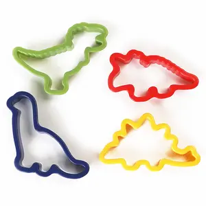 Cortador De Biscoitos De Plástico Animal Ferramentas De Cozinha De Forma De Dinossauro De Cozimento Ferramentas De Panificação E Ferramentas De Pastelaria