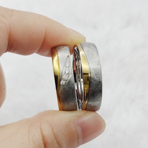 Joyería <span class=keywords><strong>de</strong></span> Estados Unidos Anillo <span class=keywords><strong>de</strong></span> novia y novio Mujeres <span class=keywords><strong>Promesa</strong></span> Boda Compromiso Conjuntos nupciales Amantes Anillo <span class=keywords><strong>de</strong></span> matrimonio - Product Image 1