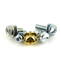 M3 M4 M5 M6 M8 A2 boulons hexagonaux en acier inoxydable vis à ressort Phillips plat Double rondelle Sems