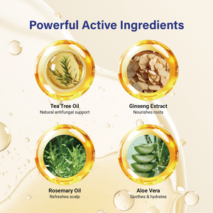 Shampoo antifongique pour le soin du cuir chevelu, pour les irritations, la sécheresse et les pellicules, formule à base de plantes, apaise le cuir chevelu sec et irrité - Product Image 2