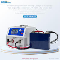 Probador de Capacidad de Batería HT-BCT10A30V 1-30V 0.5-10A Carga/Descarga Precisión del 0.1% hasta 9999 Ciclos para LFP NCM LTO Software para PC