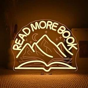 Insegne al Neon di libri dimmerabili per le librerie delle camere da letto delle aule biblioteche club hanno condotto la lettura leggera degli scaffali regalo per gli amanti del libro - Product Image 1