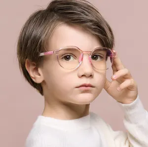 Nouvelle haute qualité enfants anti-lumière bleue lunettes en toute sécurité matériel sain cadre enfants lunettes