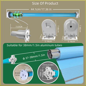 Moteur de stores à rouleau Zigbee à batterie pour moteur de rideau électrique intelligent à tube 37 38mm fonctionne avec Tuya Alexa <span class=keywords><strong>Google</strong></span> Home - Product Image 2