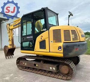 Mini-excavatrice Komatsu PC60-8 d'occasion, 6 tonnes, excavatrice sur chenilles avec godet pour travaux de construction et agricoles - Product Image 1