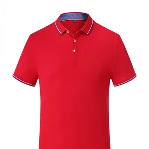 Groothandel Custom Plus Size Kantoor Top Kwaliteit Gestripte Poloshirts Mannen Korte Mouw Sport Heren Polo T-Shirt