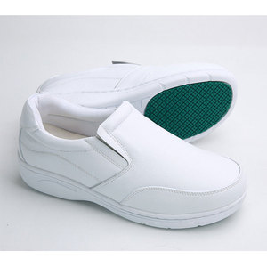 Giày da bò unisex đế thấp, kiểu dáng thường ngày, thoáng khí, chống trơn trượt, chống tĩnh điện, thoải mái, dành cho đầu bếp, y tá, đế cao su - Product Image 4