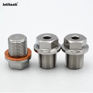 Titanium Natural Color Gr.5 titanium alloy Engine Oil Pan/Transmission Drain Plug M18*1.5mm