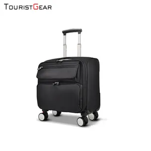 Customized brand design business nylon luggage for travel high quality trolley bag with wheels