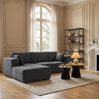 Canapé modulaire en forme de L VANBOW, compressé sous vide, avec chaise longue pour salon et appartement