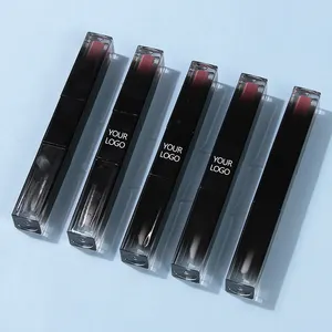 OEM Two Head Gradient Pink Lip Oil Custom Moisturizing Matte Non Stick Cup Lip Gloss 2 in 1