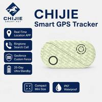 Traceur GPS intelligent compact et étanche pour animaux de compagnie avec Bluetooth, localisation en temps réel via application, alerte géofence et autonomie de plus de 20 heures pour chats et chiens