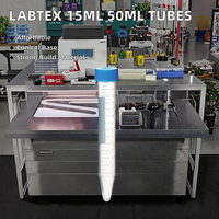 Labtex 50ml Tube à centrifuger de laboratoire PP à fond conique pour tubes de prélèvement noir bleu à bas prix Garantie 1 an