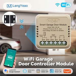 Controlador Inteligente WiFi para Puerta de Garaje LangYeao Tuya, Mini Modular, Compatible con Alexa y Google Home, Control Remoto con Temporizador, Registro de Historial - Product Image 1