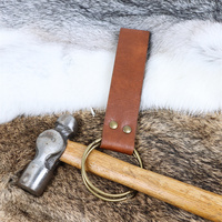Boucle de ceinture en cuir médiévale, anneau rond pour porte-épée, idéal pour le cosplay, les Vikings, les chevaliers, le LARP, les costumes de festivals de la Renaissance