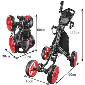 Sac de <span class=keywords><strong>golf</strong></span> pliable à quatre roues - Product Image 1
