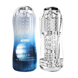 Vibrierender Bunter Männlicher Masturbator Cup Sexspielzeug für Männer Silikon-Vagina Echte Taschenmuschi - Product Image 4