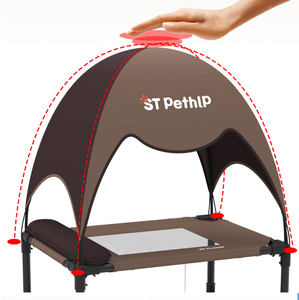Lit superposé pour chat à deux niveaux, empilable, amovible, lavable, en peluche, style moderne, maisonnette surélevée pour animaux <span class=keywords><strong>de</strong></span> compagnie, style estival - Product Image 3
