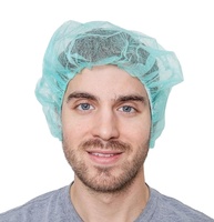 Bonnet bouffant jetable en PP non tissé avec clip (100 par sachet)