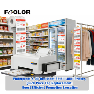 Impresora de Etiquetas de Rollo a Rollo A4, Sistema de Tinta Continua, Impresora de Etiquetas de Color Pigmentado para Botellas, Cajas y <span class=keywords><strong>Libros</strong></span> - Product Image 5