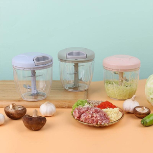 En gros, Ustensile de cuisine multifonctionnel en plastique pour la maison : Trancheuse à légumes, Robot culinaire pour aliments complémentaires, Presse-ail manuelle pour viande - Product Image 4