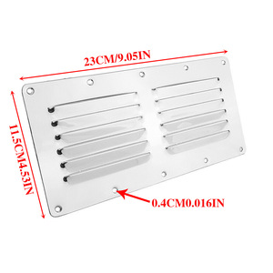 304 Stainless Steel Rectangular Vent Grille 230x115mm For Boat <b>Yacht</b> Use - Product Image 2